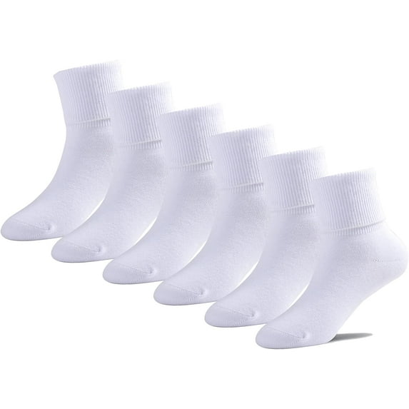 Seamless Socks for Girls Boys Thin Breathable School Uniform Socks Toddlers Cotton Crew Socks 3T-15 Years 6 Pack