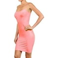 thumbnail image 1 of PacificPlex Womens Soft Solid Stretch Slip Dress Spaghetti Straps, One-Size (6-10), Melon, 1 of 1