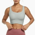 thumbnail image 1 of Seamless Sports Bras for Women Workout Cropped Tank Tops Comfortable Wireless Bra Yoga Camisole with Built in Pads, 1 of 4