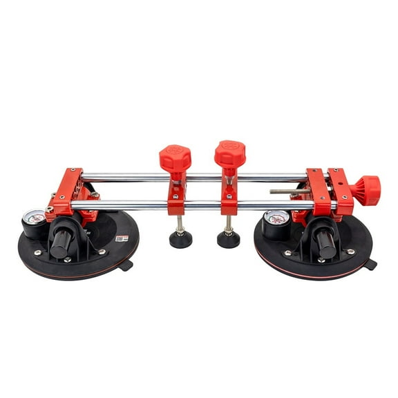 Seamless Stone Seam Setter 8 Inch Vacuum Suction Cup Setter with Pressure Guage for Tile Joint Leveling Hand Tool