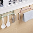 Seamless Storage Foldable Door Bathroom Towel Clothes Bar Kitchen Hook