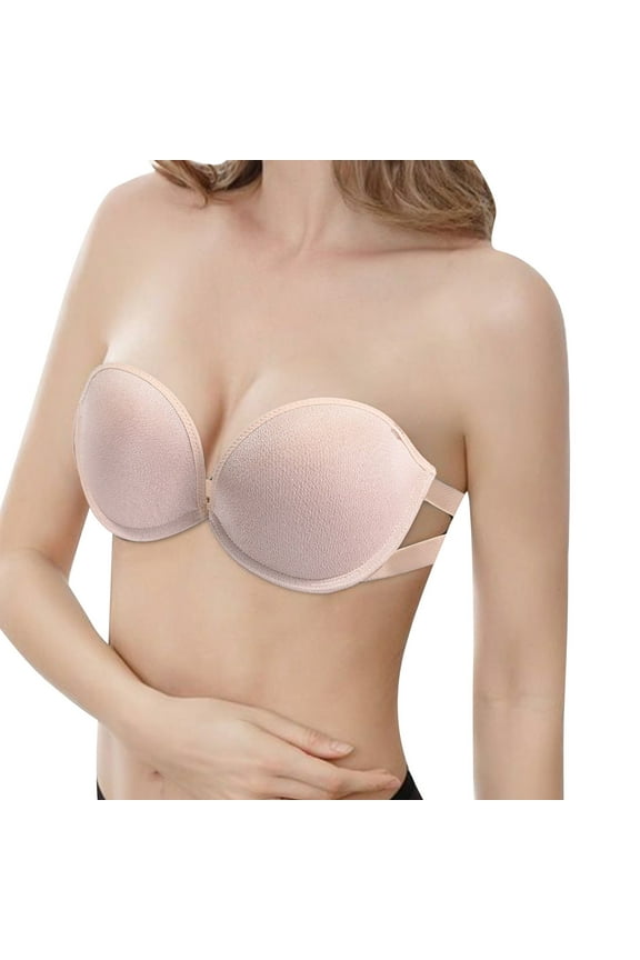 Seamless Strapless Bras for Women Strapless Bras Plus Size Tube Top Bandeau Top with Built In Bra Bra Tops Strapless Top with Built In Bra Bra Top Lace Bandeau Womens Tube Tops