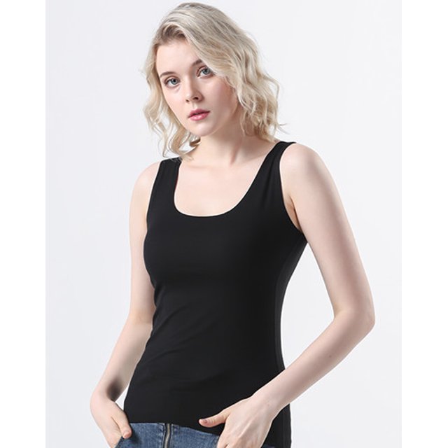 Seamless Tank Top for Women O Neck Streetwear Sleeveless Top Bustier