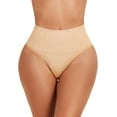 thumbnail image 1 of Seamless Thong Shapewear for Women Tummy Control Body Shaper Underwear High Waist Shaping Panties Girdle, 1 of 5