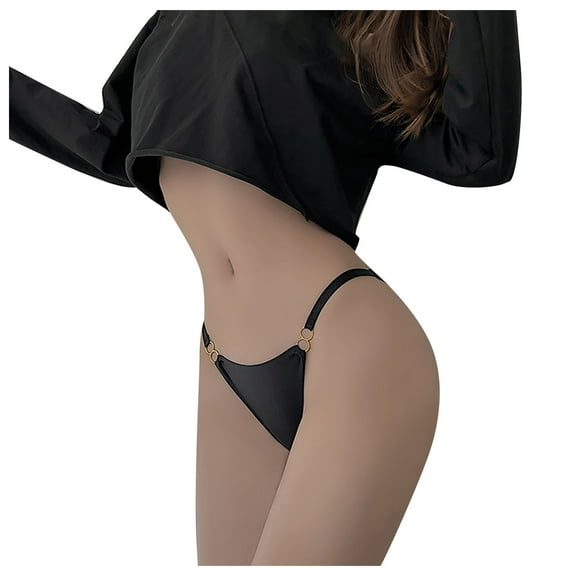 Seamless Thongs For Women Underwear Lady Low Waist Thong Tangas Solid Color 22/24 Panties Vintage Satin Lace Panties Sweat Outfit for Women after Birth Womens Microfiber Underwear Pack of Underwear