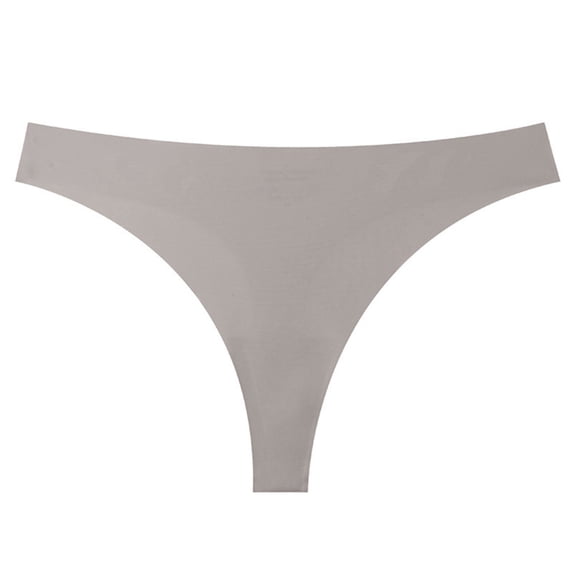 Seamless Thongs for Women V-Waisted Trim Sexy Invisible No Show Breathable Stretch Panties Bikini Underwear