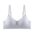 thumbnail image 1 of Seamless Underwear for Girls Girls' T-Shirt Wireless Training Bra with Adjustable Straps, Soft & Comfortable Teen Girls Underwear Bralette Gray 15Y, 1 of 6