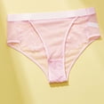 thumbnail image 1 of Seamless Underwear for Women Cotton Fashion Women's Lace Solid Stretch Panties High Waist Underpants Panties Briefs Womens Briefs L, 1 of 4