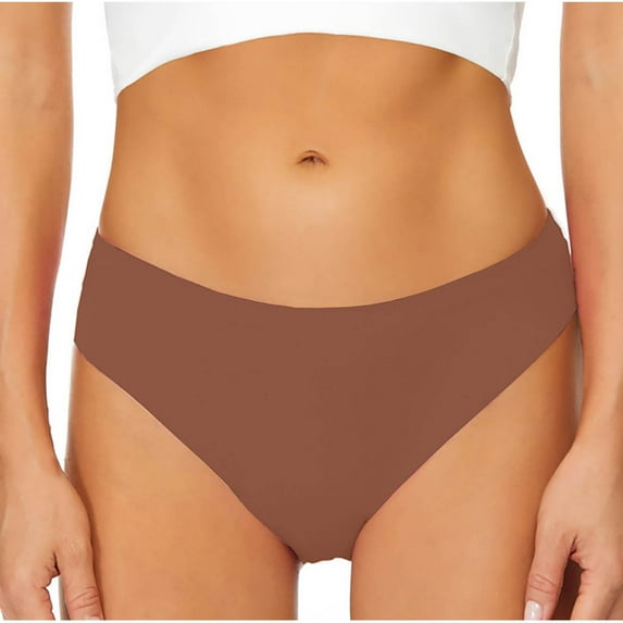 Seamless Underwear for Women Soft No Show Panties Sexy High Cut Invisible Hipster Silky Cheeky Ladies Bikini Brief