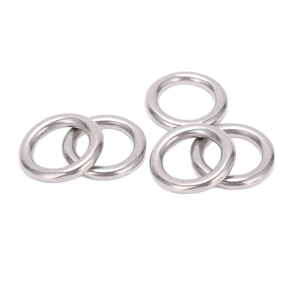 Seamless Welded Metal O Rings, Rust,Resistant 304 Stainless Steel, 5,Pack
