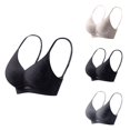 thumbnail image 1 of Seamless Wirefree Push Up Bra for Women – Soft Support, Full Coverage & Side Coverage, Breathable Lace Back, T-Shirt Minimizer Plus Size Comfort Shaping Bra, 1 of 4