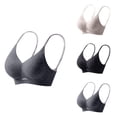 thumbnail image 1 of Seamless Wirefree Push Up Bra for Women – Soft Support, Full Coverage & Side Coverage, Breathable Lace Back, T-Shirt Minimizer Plus Size Comfort Shaping Bra, 1 of 4