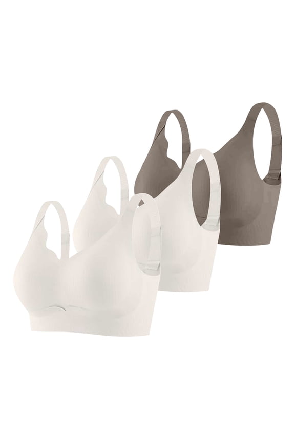 Seamless Wireless Supportive Bra Full Coverage Wireless Bras Womens Fashion Tops for Sister for Gifts