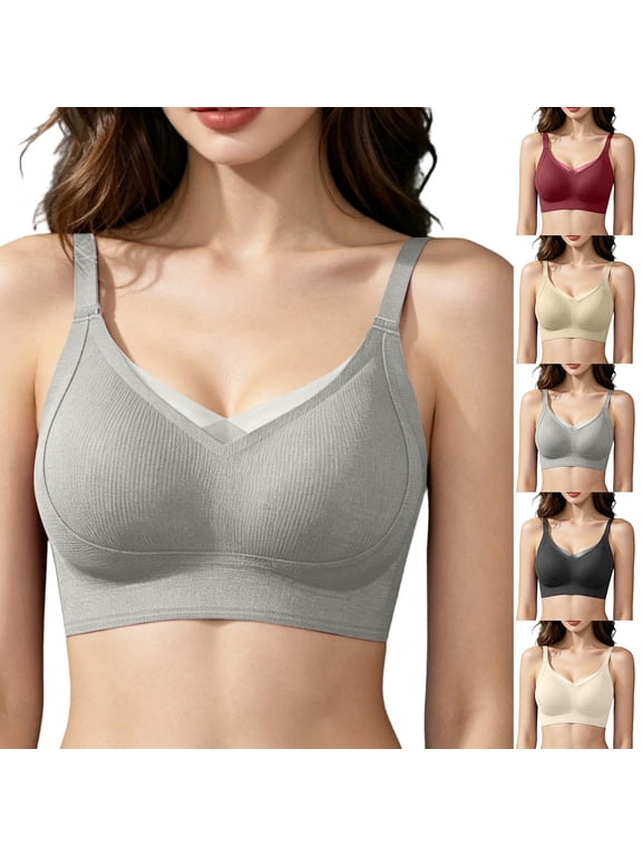Seamless Wireless Warming Bra, Push Up, Comfortable Underwear, Gathering Lift Fixed Cups, Women Winter Wear, Daily Wear Bra | TruBelle,Black L
