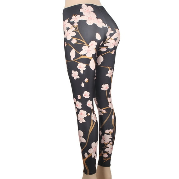 Seamless Workout Leggings Women’s Printed Yoga Leggings Tummy Control Running Pants