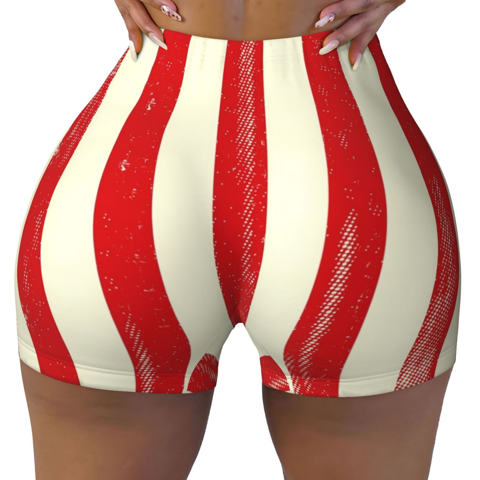 Seamless Workout Shorts Women America Flags2 Biker Running Gym Yoga