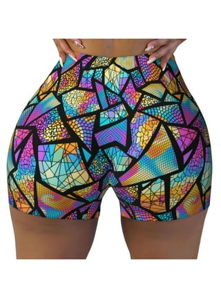 Spandex shorts colorful hotsell