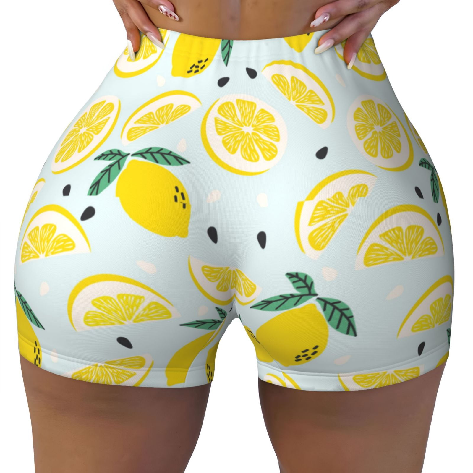Workout Shorts Woens, Ribbed Sealess Shorts High Waist Gy Spandex Shorts