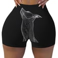 thumbnail image 1 of Seamless Workout Shorts Women - Geometric Lines Dog Art Biker Gym Running Yoga Spandex Shorts for Women, 1 of 7
