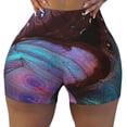 thumbnail image 1 of Seamless Workout Shorts Women - Wings Of A Butterfly Biker Gym Running Yoga Spandex Shorts for Women, 1 of 7