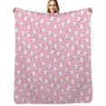 thumbnail image 1 of Seamless pattern with cute teeth Flannel Blanket Warm Soft Bedding Throws Winter Camping Chair Sofa Bed, 1 of 6