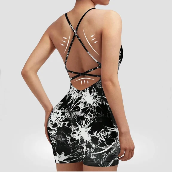 Seamless sexy peach buttocks one-piece gym set women fitness clothes threaded sports beauty back cross strap yoga suit female