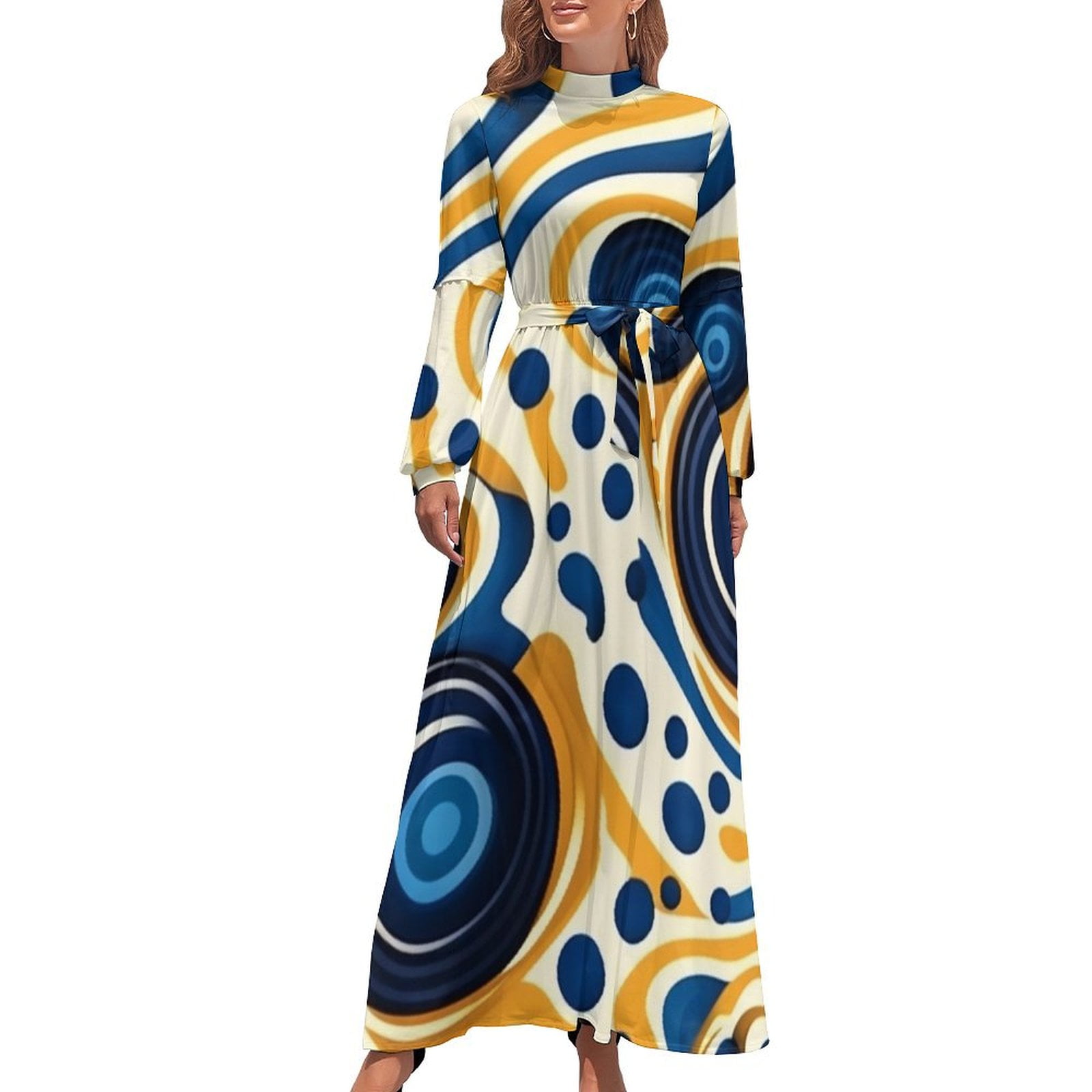 Seamless swrile pattern Long Dress prom dresses 2024 summer dresses