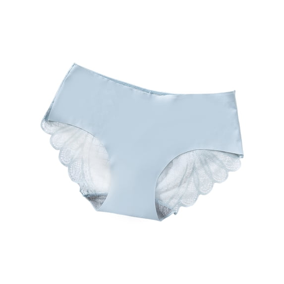 Seamlesses Underwear for Women Girls Tummy controls Lace Satins Underwear Bikinis Panties Ladies Low Waist Hipsters