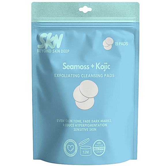 Seamoss and Kojic Exfoliating Cleansing Pads
