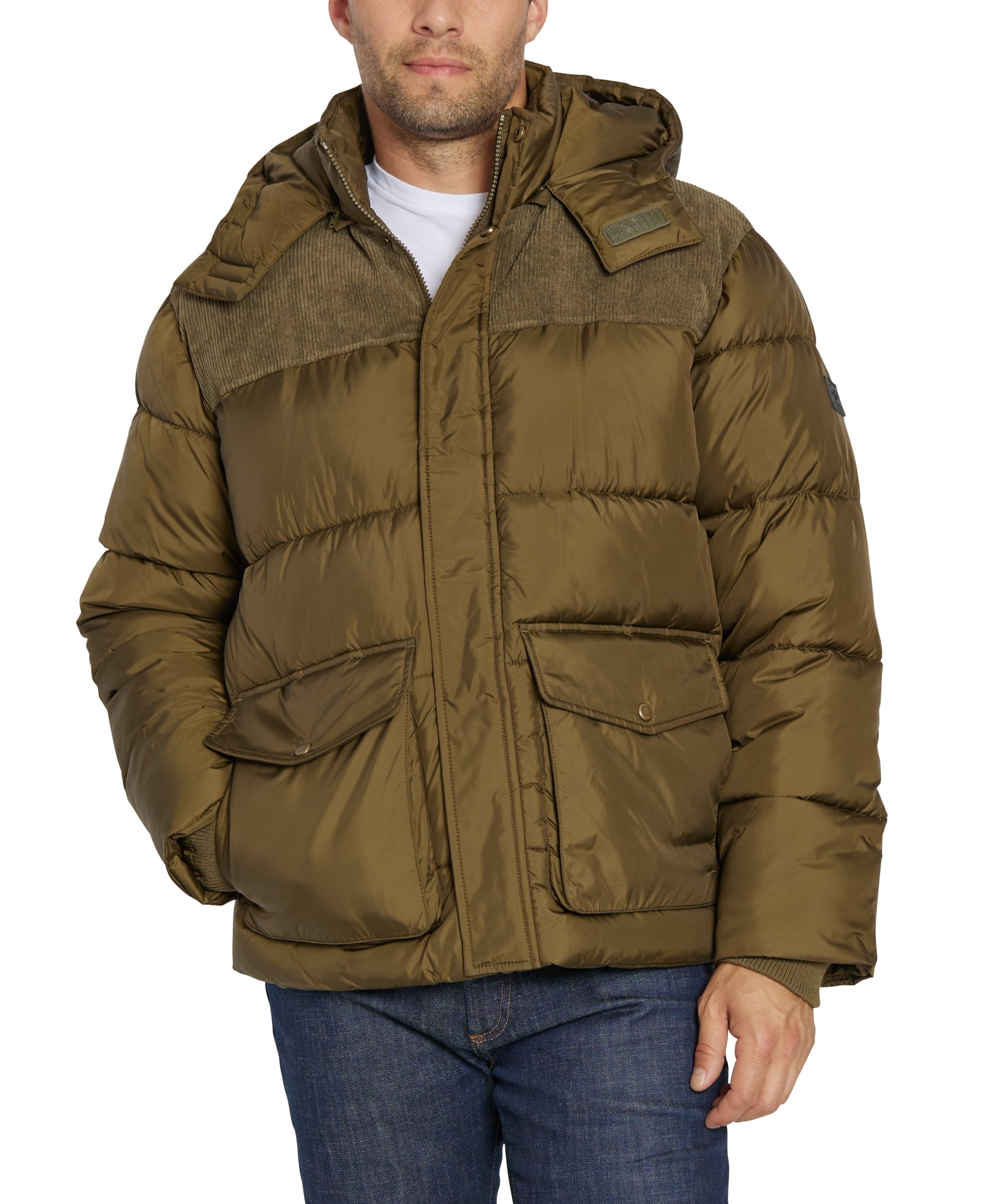 Sean John Men's Cargo Pocket Puffer Jacket with Detachable Hood -  Walmart.com