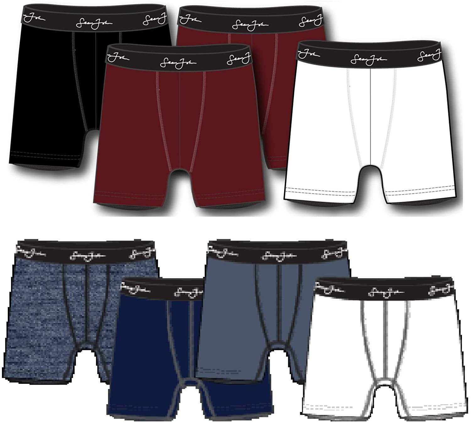 Sean John Mens Boxer Briefs Size XL 3-Pk Cotton Athletic Underwear