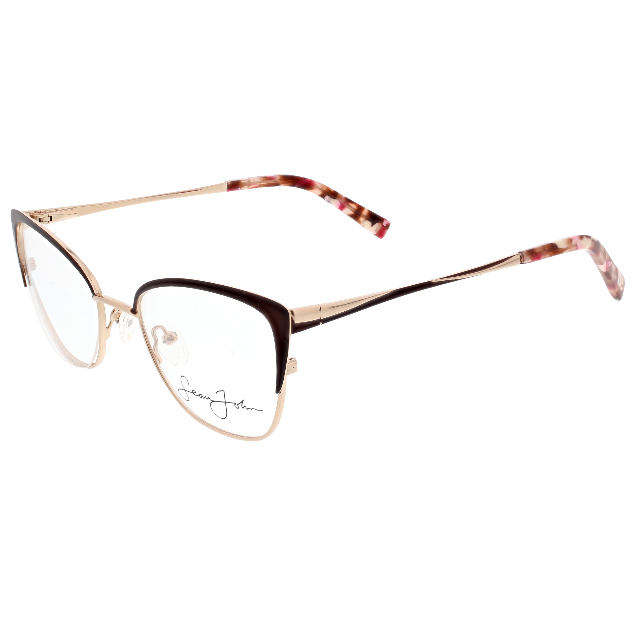 Sean John Women's Prescription Eyeglasses, SJLO6015, Brown/Gold, 5320