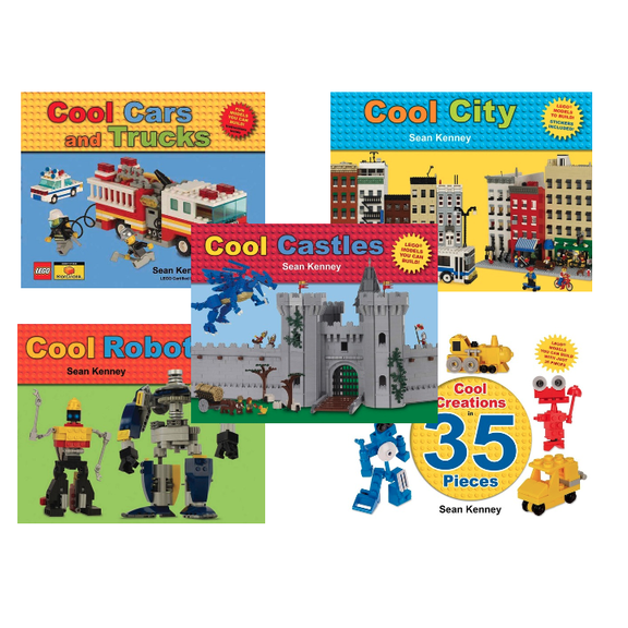 Sean Kenney's Cool Creations Lego Models To Build Collection : Cool City; Cool Robots; Cool Cars AndTrucks; Cool Castles; Cool Creations In 35 Pieces (Hardcover Collection)