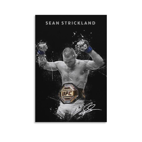 Sean Strickland Canvas Poster Poster Decorative Painting Canvas Wall Art Living Room Posters Bedroom Painting 12x18inch(30x45cm)