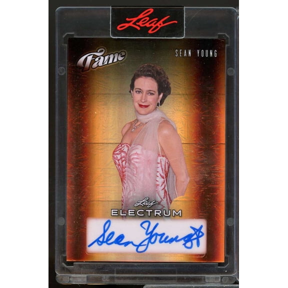 Sean Young 1/1 Card 2024 Leaf Electrum Fame Bronze Autograph #SY1