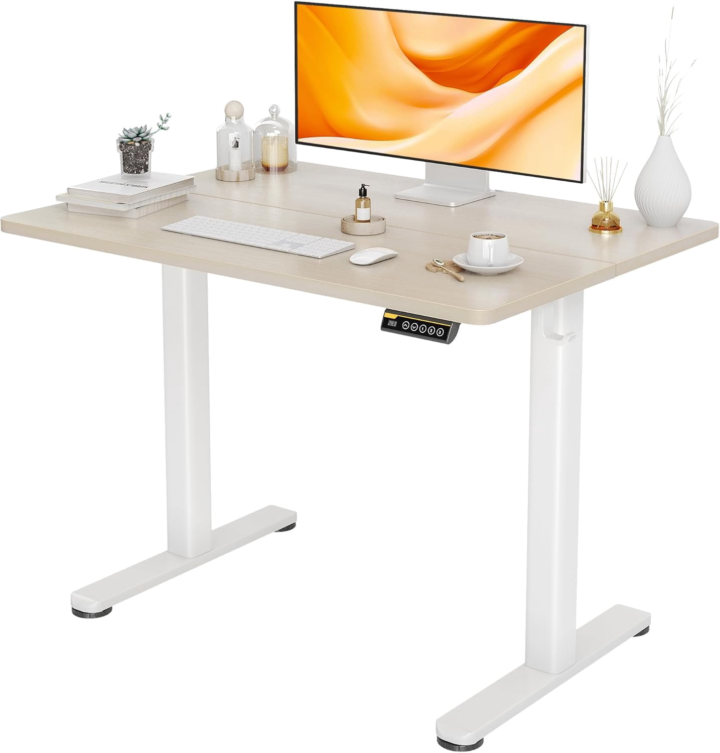 Seang Electric Standing Desk, Adjustable Height with 3 Memory Presets ...