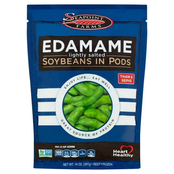 Seapoint Farms Lightly Salted Edamame Soybeans In Pods 14 Oz Frozen Bag