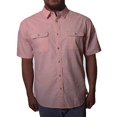 thumbnail image 1 of Seapointe Men's Short Sleeve Stretch Woven Button Down Shirt (Peach, Medium), 1 of 1