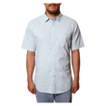 thumbnail image 1 of Seapointe Short Sleeve Stretch Woven Shirt,Teal,XXL, 1 of 2