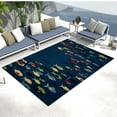 thumbnail image 1 of Seaport Coastal Fish Area Rug 2' x 8' Runner, 1 of 4
