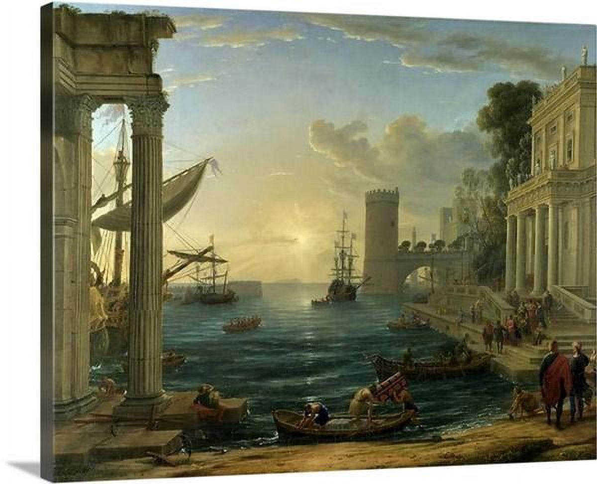 Claude Lorrain - Seaport with the Embarkation of the Queen of Sheba