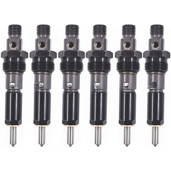 Seapple 6pcs Fuel Injector Assembly 3802316 3919350 Compatible with Dodge RAM Cummins 6BT 5.9 1989-1993