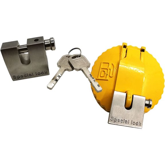 Seapple Padlock Of Fuel Tank Cap Cover Compatible with Caterpillar CAT E320/323/325/336/345/349B C D