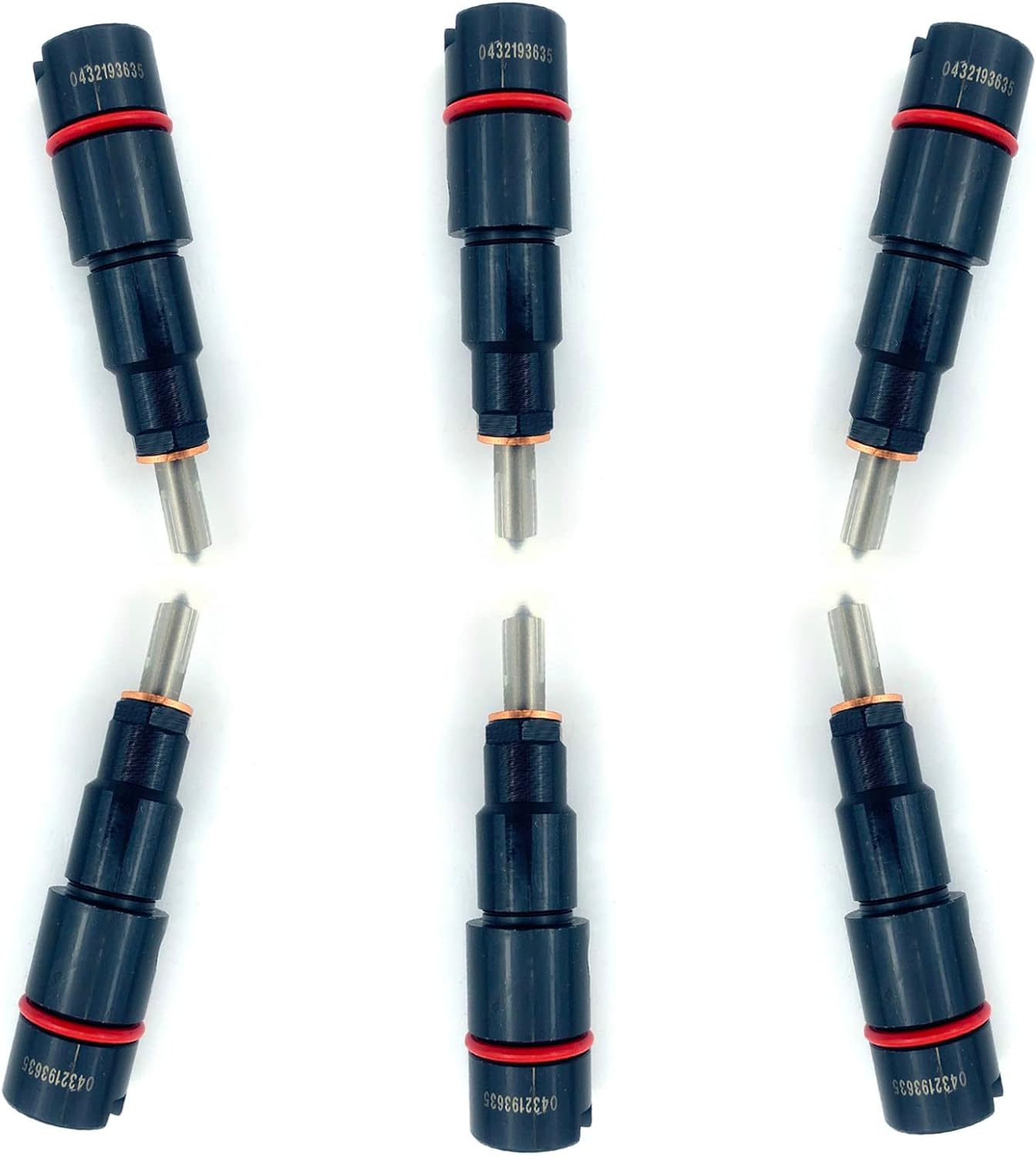 Seapple Performance Diesel Fuel Injector Set 6 Compatible with 99-02 24V Dodge Cummins 5.9L (1003) 0432193635