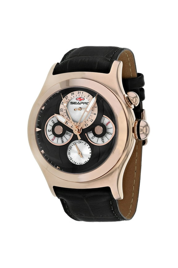 Men's Chronoscope Black Dial Watch - SP0134