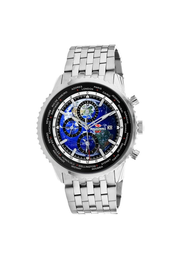 Men's Meridian World Timer GMT Blue Dial Watch - SP7320