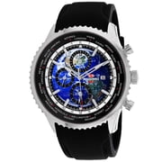 Seapro Mens Meridian World Timer GMT Blue Dial Watch - SP7520