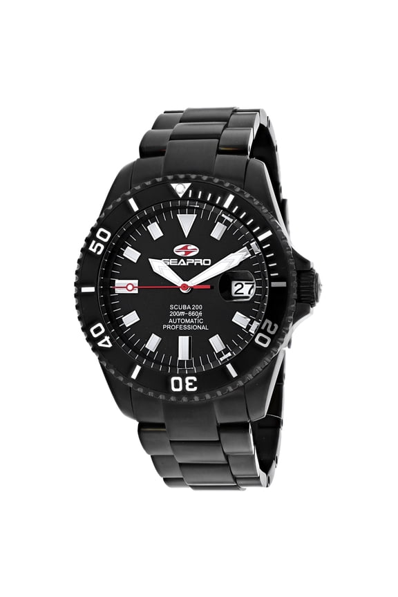 Men's Scuba 200 Black Dial Watch - SP4328