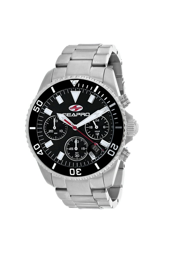 Men's Scuba 200 Chrono Black Dial Watch - SP4351