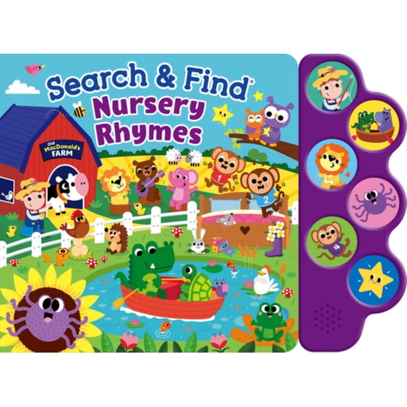 Search & Find Nursery Rhymes 6 Button Sound Book: 6 Button Sound Book (Hardcover)